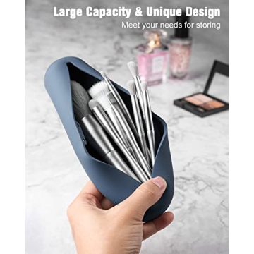 FERYES Travel Makeup Brush Holder with Magnetic Closure