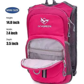 Ivygreen Kids Hydration Backpack for Hiking and Biking