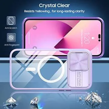 WATEFULL Clear Case for iPhone 14 Pro Max with MagSafe