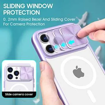 WATEFULL Clear Case for iPhone 14 Pro Max with MagSafe