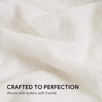 Soft Cozy RECYCO Chenille Blanket 50x60 Tassels