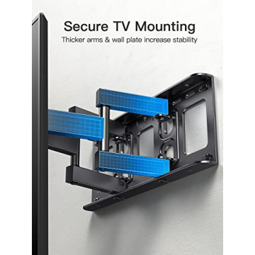 Pipishell Full Motion TV Wall Mount for 26-65", Up to 99lbs, Easy Installation