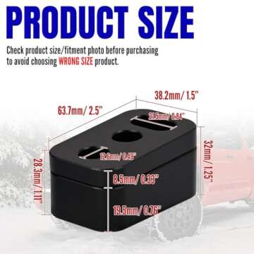 OICCTBF 2Pcs Upgraded Front Seat Spacers,Driver or Passenger Adjustable Rear of Front Block Seat Rec...