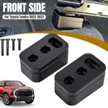 OICCTBF 2Pcs Upgraded Front Seat Spacers,Driver or Passenger Adjustable Rear of Front Block Seat Recline Lift Kit Seat Risers Lifting Set Replacement for Toyota Tundra 2022 2023