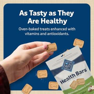 Blue Buffalo Health Bars Natural Dog Treats for Training