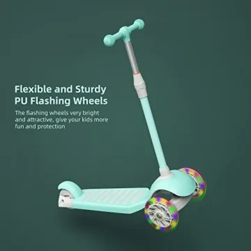 67i Kids Scooter with Adjustable Height and Light-Up Wheels