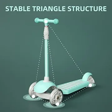 67i Kids Scooter with Adjustable Height and Light-Up Wheels