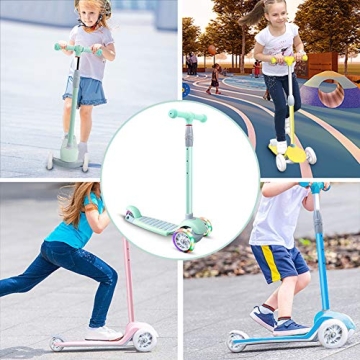 67i Kids Scooter with Adjustable Height and Light-Up Wheels