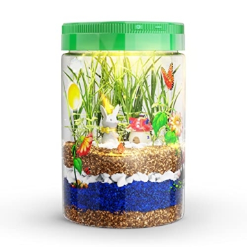 Dan&Darci Light-Up Terrarium Kit for Kids Fun Gardening