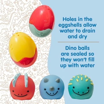 Interactive Dino Bath Toy Set for Toddlers by Dr. Brown's