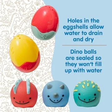 Interactive Dino Bath Toy Set for Toddlers by Dr. Brown's
