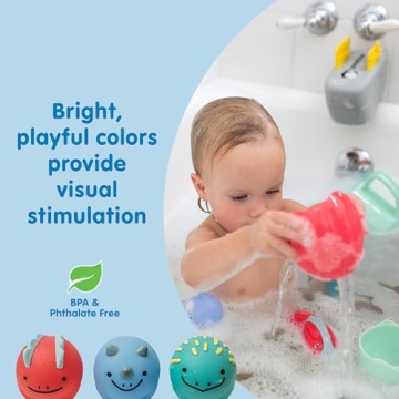Interactive Dino Bath Toy Set for Toddlers by Dr. Brown's