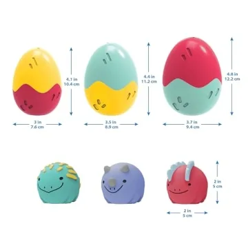 Interactive Dino Bath Toy Set for Toddlers by Dr. Brown's