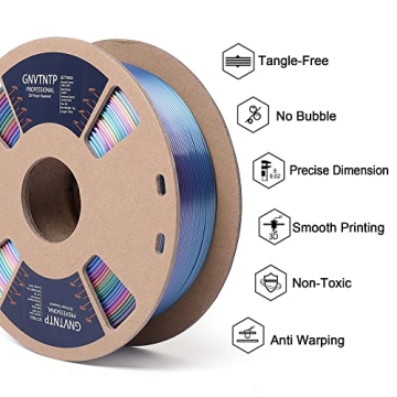 Shiny Silk Multicolor PLA 3D Printer Filament 1.75mm