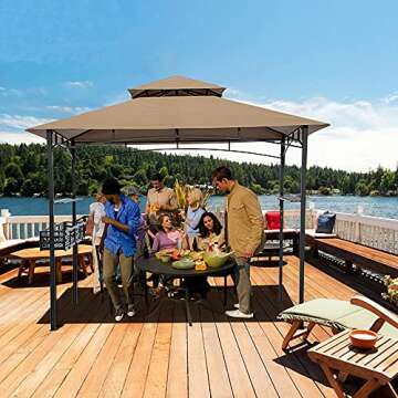 SUNA Grill Gazebo 8x5 Ft for Perfect Outdoor BBQ