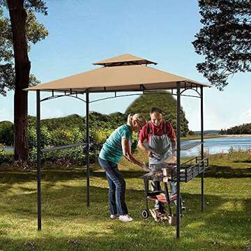 SUNA Grill Gazebo 8x5 Ft for Perfect Outdoor BBQ