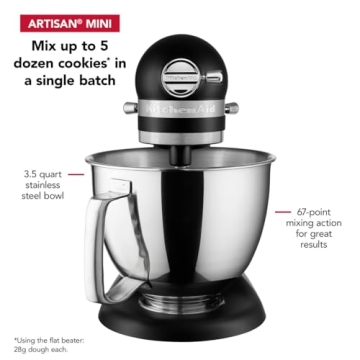 Shop KitchenAid Artisan Mini Stand Mixer Black Matte
