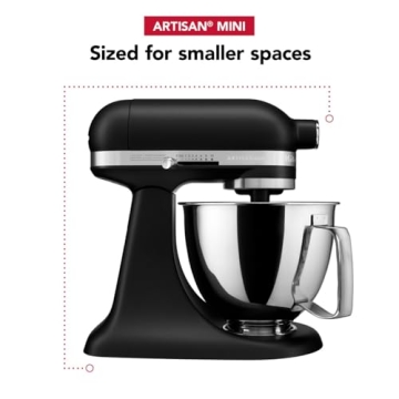 Shop KitchenAid Artisan Mini Stand Mixer Black Matte