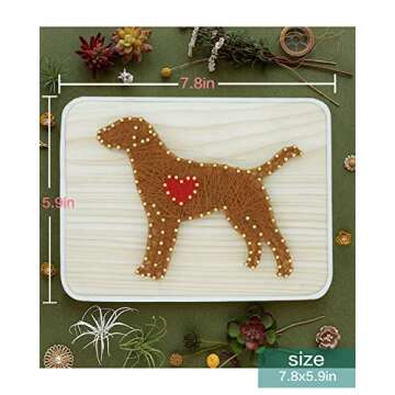 BAZIMA DIY String Art Kit for Beginner, DIY Dog Craft Kit,Unique Gift,Craft Kit for Holidays