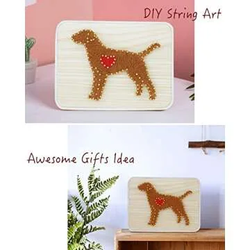 BAZIMA DIY String Art Kit for Beginner, DIY Dog Craft Kit,Unique Gift,Craft Kit for Holidays