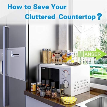 Thipoten Magnetic Spice Rack Strong Shelf 2 Hooks