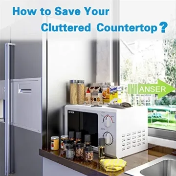 Thipoten Magnetic Spice Rack Strong Shelf 2 Hooks