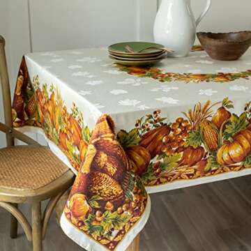 Benson Mills Harvest Splendor Tablecloth for Thanksgiving