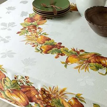Benson Mills Harvest Splendor Tablecloth for Thanksgiving