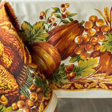 Benson Mills Harvest Splendor Tablecloth for Thanksgiving