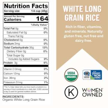 Mountain High Organics Certified White Long Grain Rice 6 Gallon/40 LB Bucket