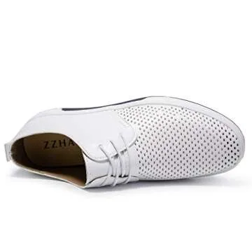 Stylish ZZHAP Men's Casual Oxford Shoes - Comfort Meets Class