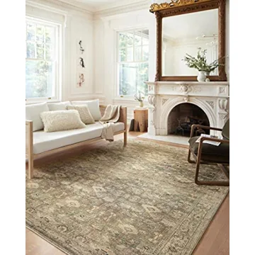 Loloi Margot Collection 5'-0" x 7'-6" Area Rug in Antique Sage