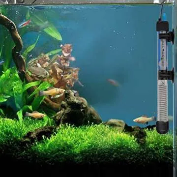 Mylivell Adjustable 50W Aquarium Heater for 10-25 Gallons