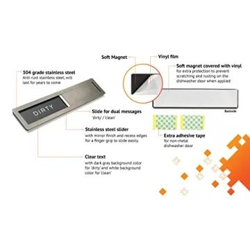 Premium Stainless Steel Dishwasher Magnet for Easy Organization