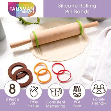 Talisman Designs Rolling Pin Bands for Perfect Baking