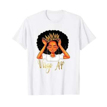 Virgo Queen AF Zodiac Floral Birthday T-shirt Gifts T-Shirt