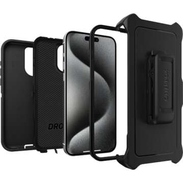 OtterBox Defender Case for iPhone 15 Pro MAX - Rugged & Durable