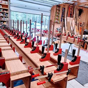 JET 50-Inch Woodworking Parallel Clamp with 1000 Lbs Pressure