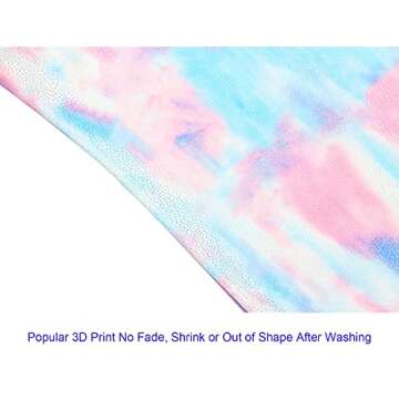 Domusgo Leotards for Girls Sparkly Tie Dye Unitards