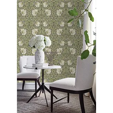 Peel and Stick Vintage Floral Wallpaper by HAOKHOME