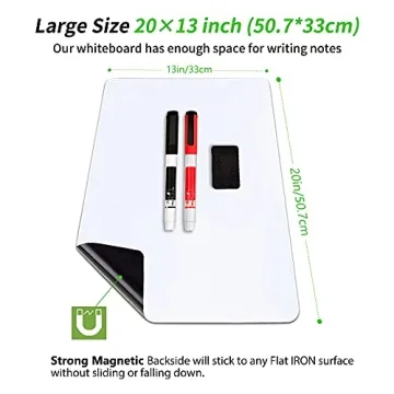 Enhanced Organization with ANLIOTE Magnetic Dry Erase Board