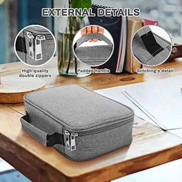 Large Capacity 72 Slots Pencil Case for Office and Travel