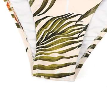 Stylish Ruffle V Neck One Piece Swimsuit for Women