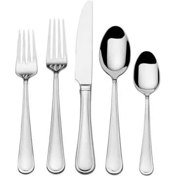 Mikasa Virtuoso 20 Piece Stainless Steel Flatware Set, Service For 4