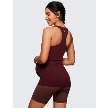 Comfortable CRZ YOGA Maternity Tank Top for Expecting Moms