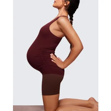 Comfortable CRZ YOGA Maternity Tank Top for Expecting Moms