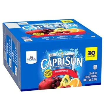 Capri Sun Fruit Punch 30 Pack Refreshing Juices