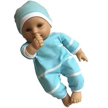 The New York Doll Collection 11 inch Soft Body Baby Doll in Gift Box - 11" Baby Doll Toy for Kids, Boys, Girls and Toddlers - Baby Doll Pacifier Accessory Included