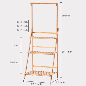COPREE Bamboo Hanging Plant Stand - Elegant & Functional