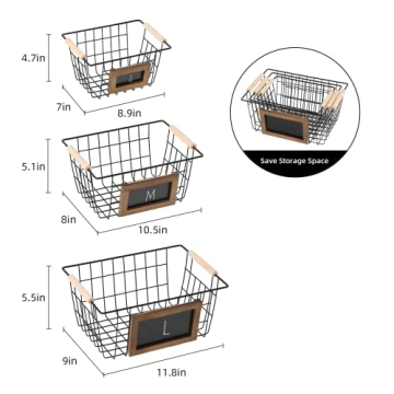Versatile Wire Baskets for Smart Home Organization
